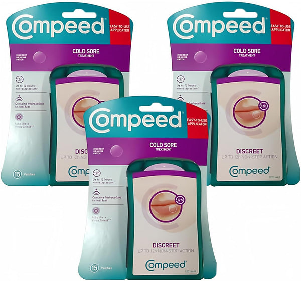CMD hydrocolloid cold sore patches, pack of 3