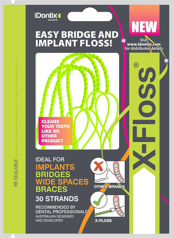 IDontix Brace X-Floss Green threaded floss for braces