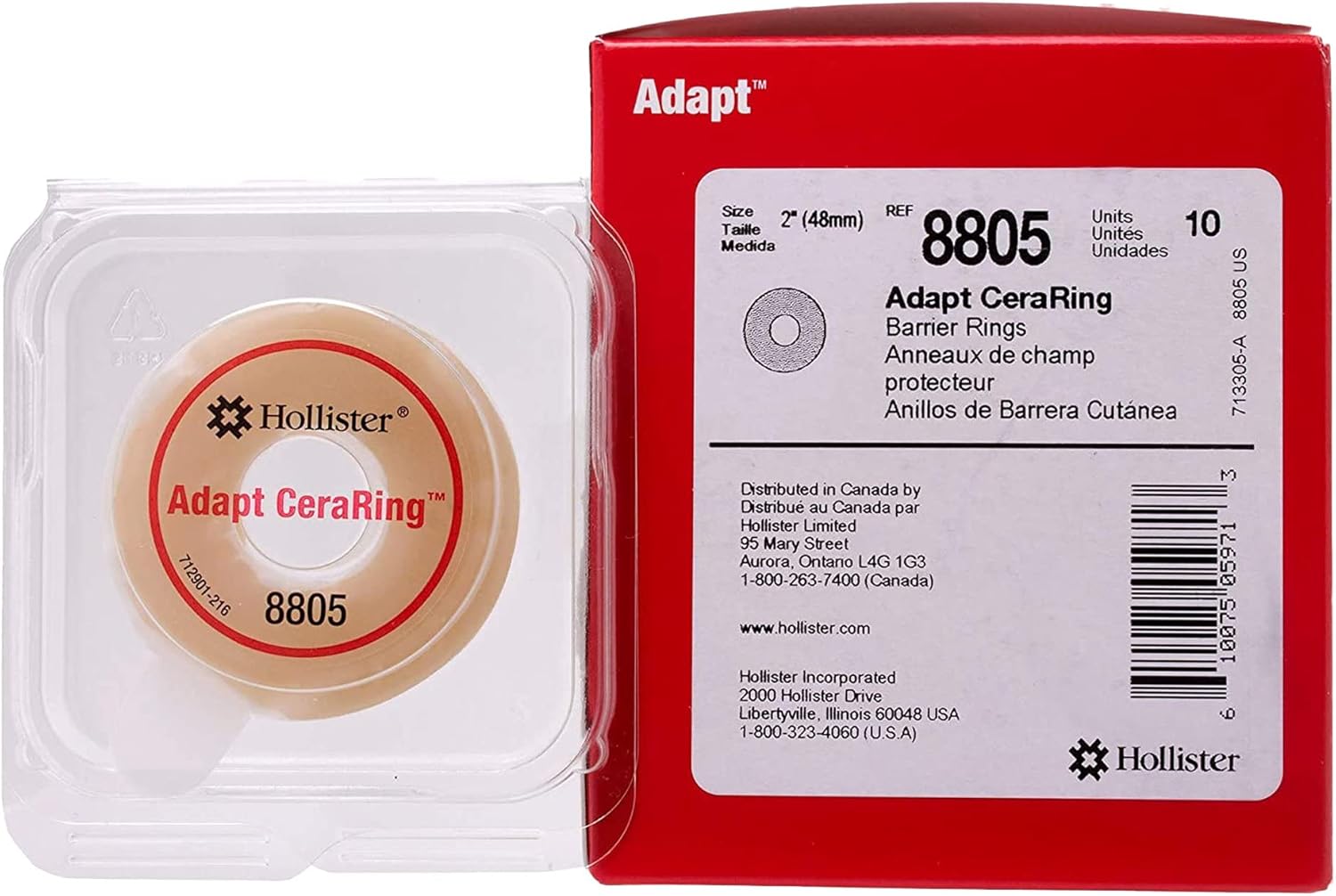 Hollister 8805 Adapt CeraRing Barrier Rings 10 Pack