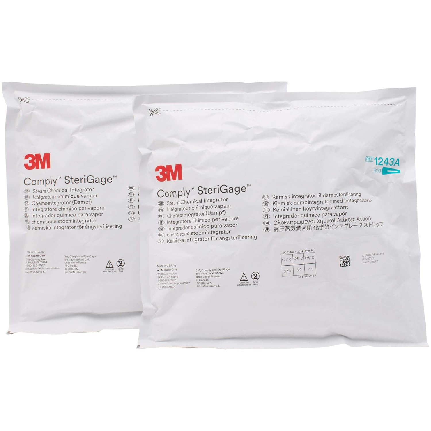 3M Comply SteriGage Chemical Integrator 1243A